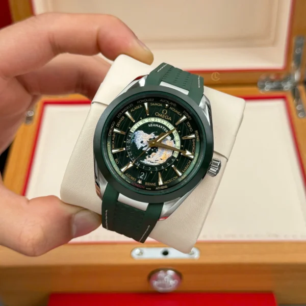 Omega Seamaster Aqua Terra Worldtimer 43mm Green Dial – VIP Version