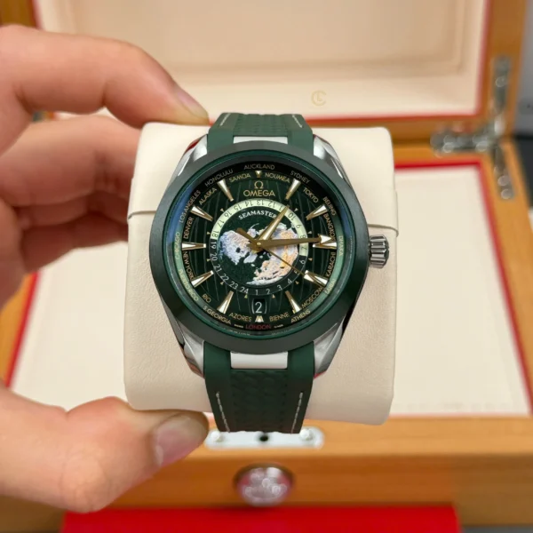 Omega Seamaster Aqua Terra Worldtimer 43mm Green Dial – VIP Version